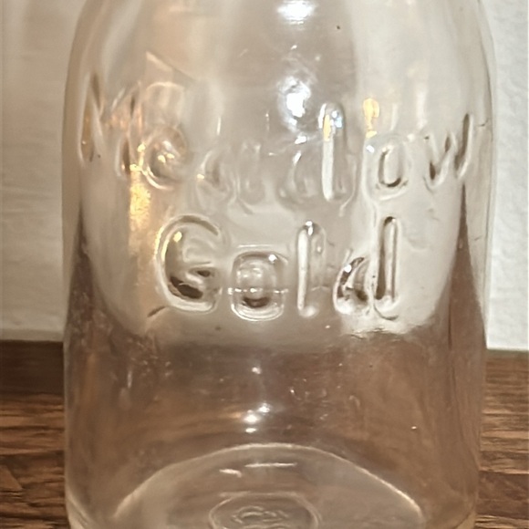 Meadow Gold vintage cottage cheese jar - Picture 3 of 5